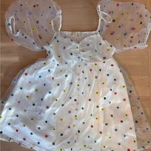 Altar'd State White Baby Doll Dress